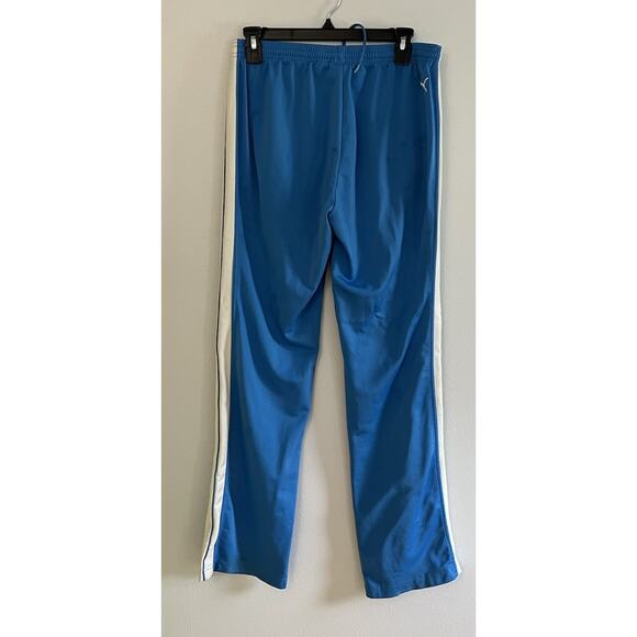 Y2K Puma Tracksuit 2 Piece Jacket Sweatpants Women’s Sz Medium Cream & Blue - Picture 6 of 16